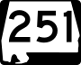 State Route 251 marker