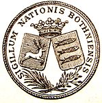 Bottniska nationens sigill 1800–1827.