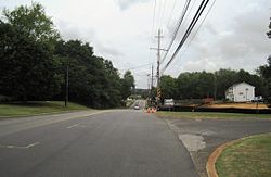 Looking east along CR 520