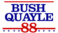 Bush–Quayle campaign logo.