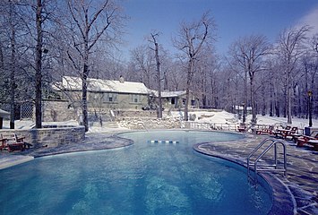 Camp David, the official presidential retreat of the president