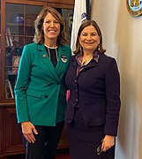 Cindy Axne and Martha Bárcena Coqui