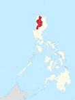 Map of the Philippines highlighting the Cordillera Region