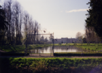 Screen and gates closing the formal garden at Erddig