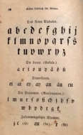 German alphabet from an 1850s American Mennonite children's book