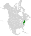 Aire de répartition du Méné bec-de-lièvre