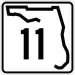 Straßenschild der Florida State Road 11