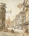 "Street in Lisieux" by Henry Edridge