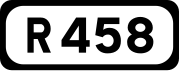 R458 road shield}}