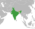 India - Bhutan  Done by User:RexxS, thanks!