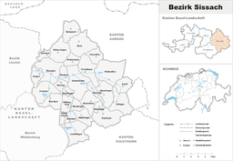 Kommuner i distriktet Sissach