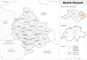 Localisation de District de Sissach