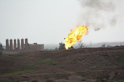 Installations pétrolières près de Kirkouk en 2011.