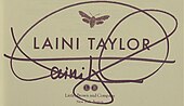 signature de Laini Taylor