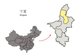 인촨시 지도