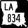 Louisiana Highway 834 marker
