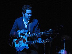 Martin Tielli performing with the Rheostatics at Massey Hall in Toronto, Ontario, 2007