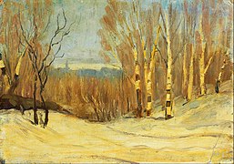 Winter near Montreal (1891-1901) Maurice Cullen, musée des beaux-arts de l'Ontario.