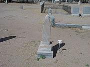 The grave of J.W. Bolton in the "Rosedale Cemetery" section.