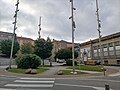 Place Concepción Arenal avec le bâtiment de l'école Froebel à droite.