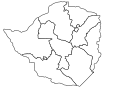 Provinces of Zimbabwe - blank SVG