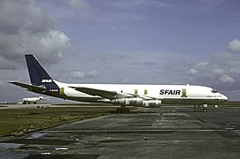 Douglas DC-8-55F F-BUOR en 1983 à Paris