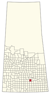 Location of the RM of Sherwood No. 159 in Saskatchewan
