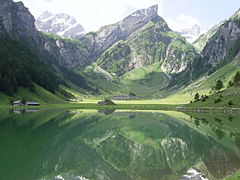 Seealpsee in Richtung Säntis