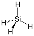 Stereo structural formula of silane with implit hydrogens