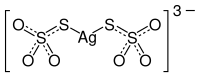 Struktur des Bis(thiosulfato)argentat(I)-Ions