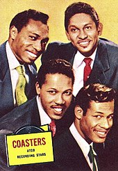 The four members of musical group The Coasters