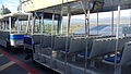 The 45 minute Studio Tour ride uses tram cars. The tram cars are operated by a driver.