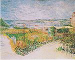 Jardins potagers à Montmartre : La Butte Montmartre 1887 Musée Van Gogh, Amsterdam (F316)