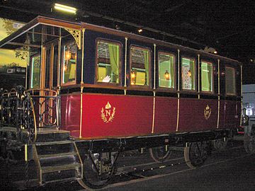 Salonwagen aus einem Hofzug des Kaisers Napoléon III.