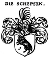 Wappen der Schepsen in Siebmachers Wappenbuch, 1702