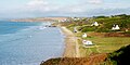 La plage de Trezmalaouen vue des falaises situées à son sud.