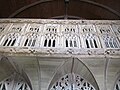 Église Saint-Envel de Loc-Envel ː le jubé (vue partielle).