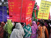 Mobilisation féministe à Dhaka au Bangladesh