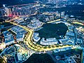 Arial Vue nocturne du campus de SZU Xili