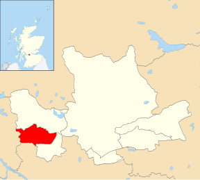 Location of the Bearsden North ward