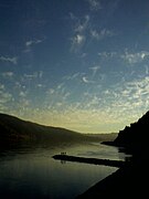 Atardecer en meandro entre Hualqui y Chiguayante.