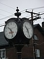 Town clock, East Main & Mill Streets.