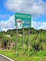 PR-5568 north approaching PR-159 and PR-647 junction in Padilla, Corozal