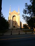 R. C. Church of Notre Dame des Canadiens, Worcester, Massachusetts, 1927–29.