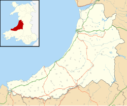 Aberystwyth Arts Centre is located in Ceredigion