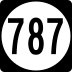 State Route 787 marker