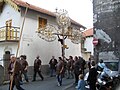 Processione della Confraternita del Carmine, Piazza Cesino, Genova