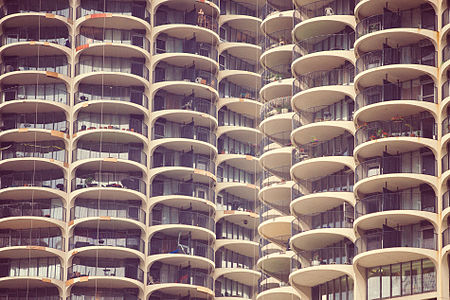 Marina City balconies