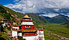 Drigung Monastery in the Himalayas of Tibet