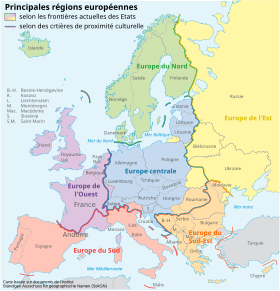 L'Europe de l'Ouest au sein du continent